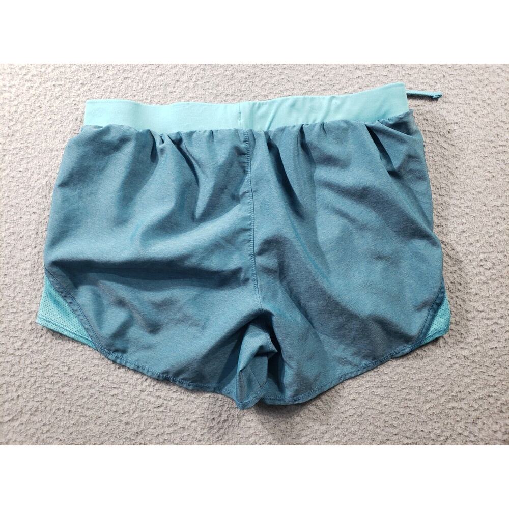 Under Armour Shorts Women's Medium Teal Blue 2.0 Fly By Running Athleisure 28x3 - Picture 9 of 16